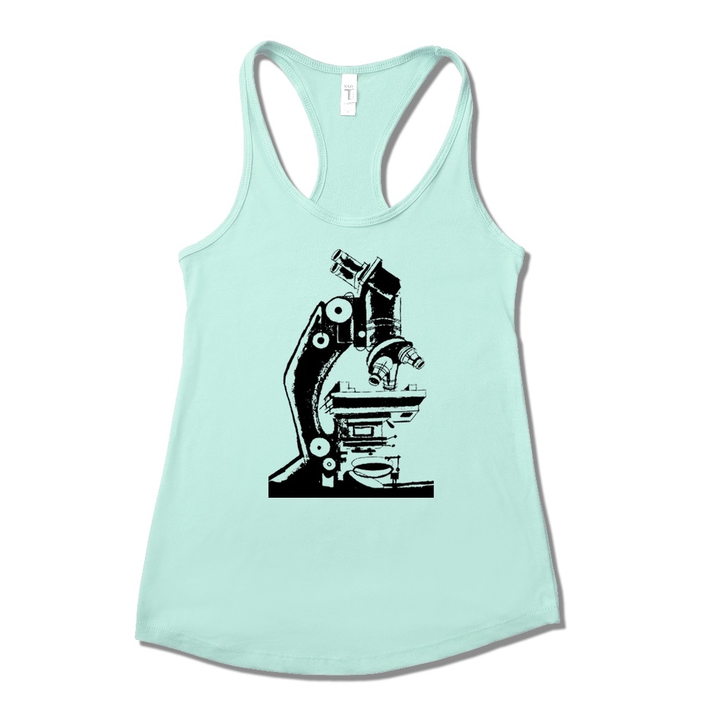 💕Vintage Scientific Microscope Racerback Tank Top
